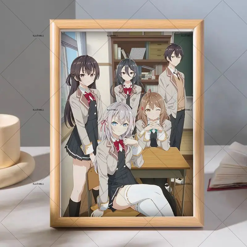 Alya Sometimes Hides Her Feelings in Russian Photo Frame Alisa Mikhailova Kujou Anime Peripherals Bedroom Desktop Decoration