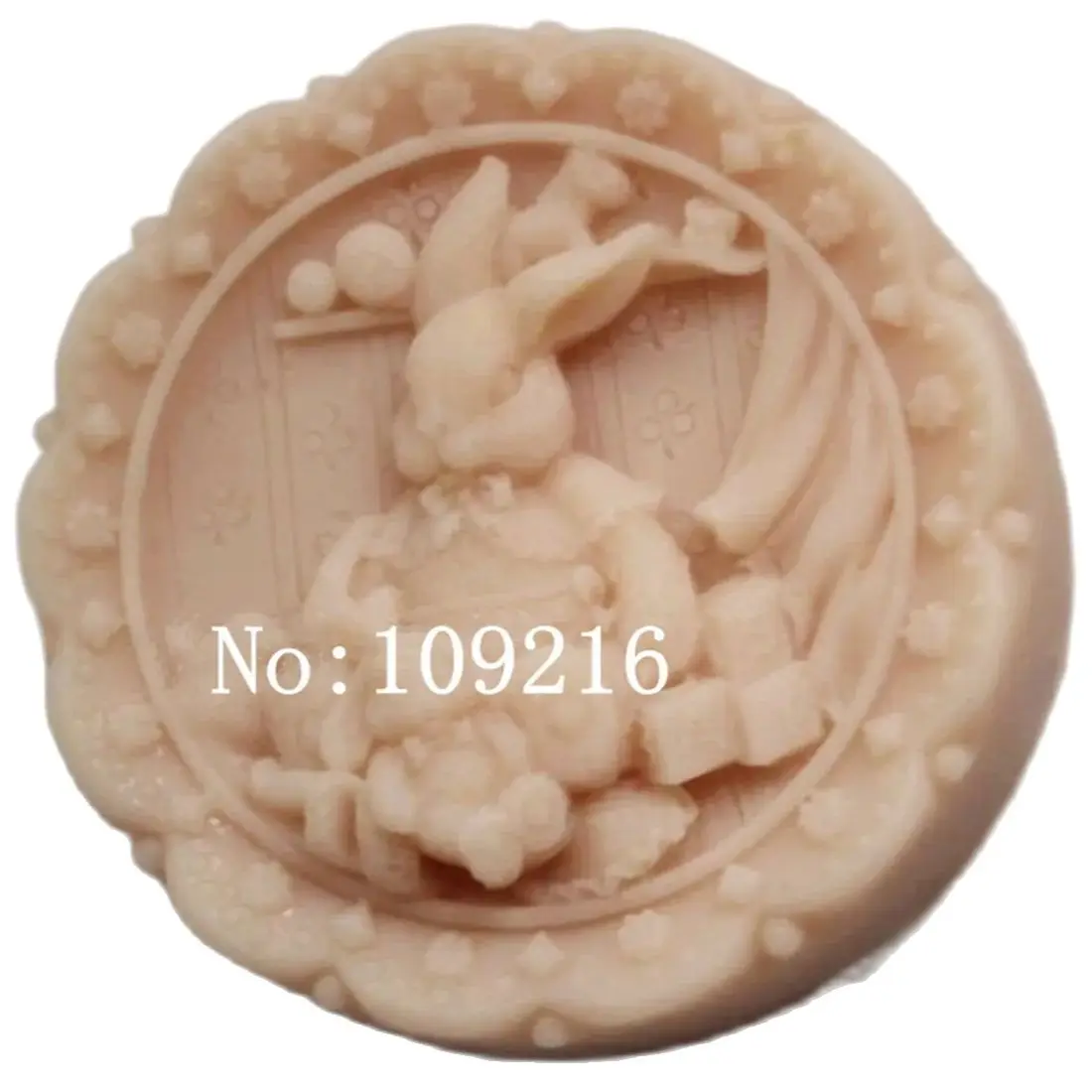 wholesale!!!1pcs Rabbit Mom and Baby (Zx508) Silicone Handmade Soap Mold Crafts DIY Silicone Mould