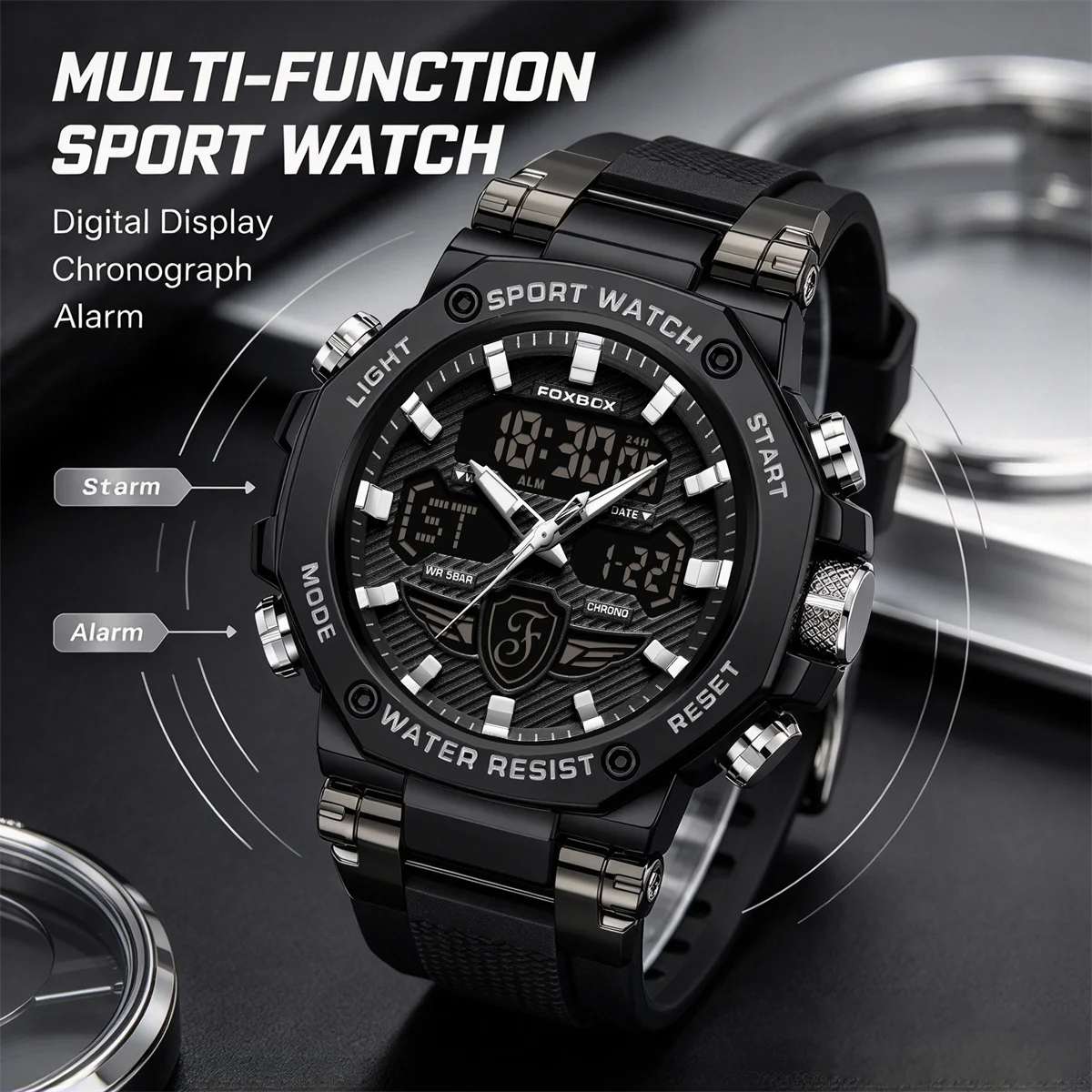LIGE Fashionable men wristwatch electronic watch Fashion Waterproof LED Quartz Clock Business military watches men reloj+BOX