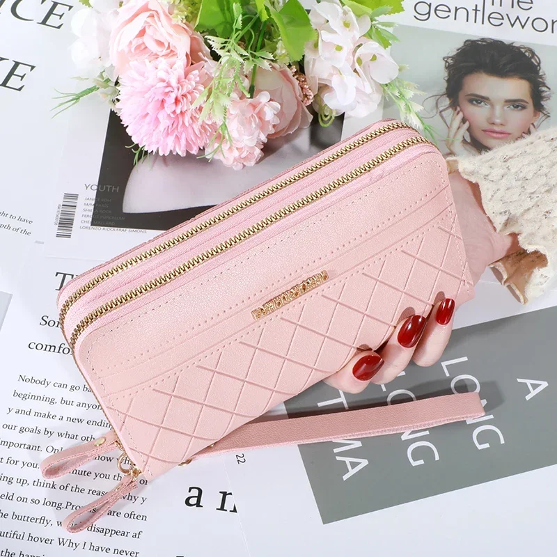 Classic Wallet, Large Capacity Clutch Purse With Zipper, Card Holder With 8 Slots And Multiple Compartments, Elegant Hand Clutch