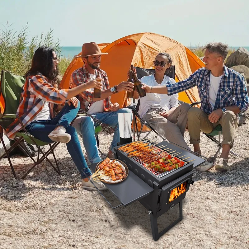 Portable Modern Steel Propane Patio Heater for Outdoor Camping Garden Garage and Tent Heating