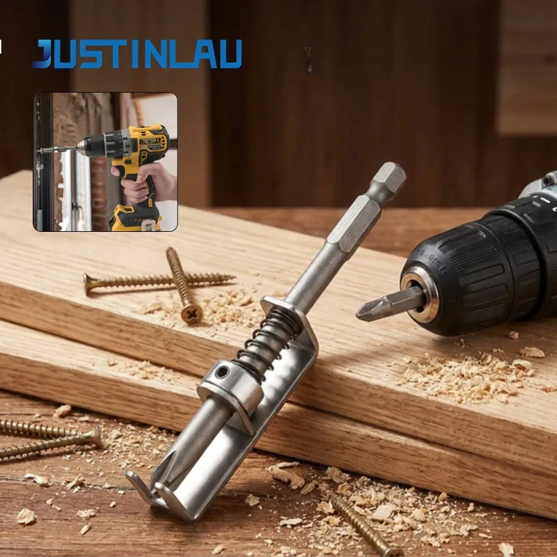 JUSTINLAU Detachable Spring Screw Used To Secure Drill Bits Screw Clamps Universal Screwdriver Heads Anti Drop Screw Fixing Tool