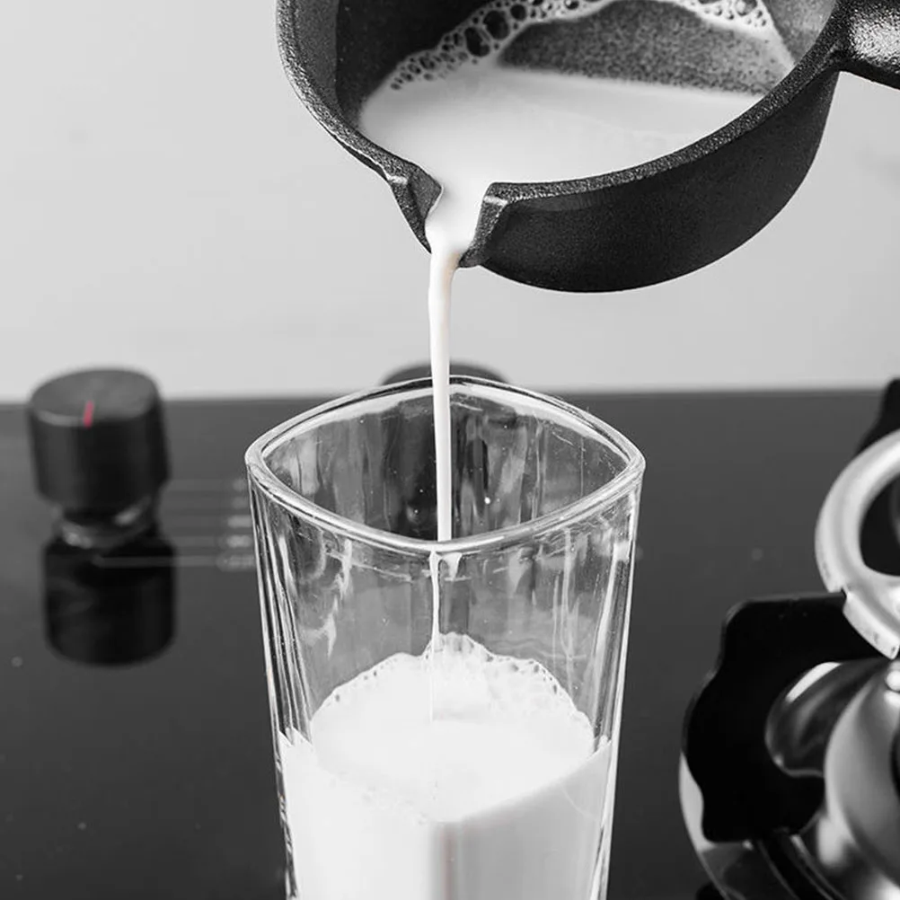 

Mini Omelet Pan Cast Iron Butter Melting Pot Cheese Heating Small Milk Warmer Baby