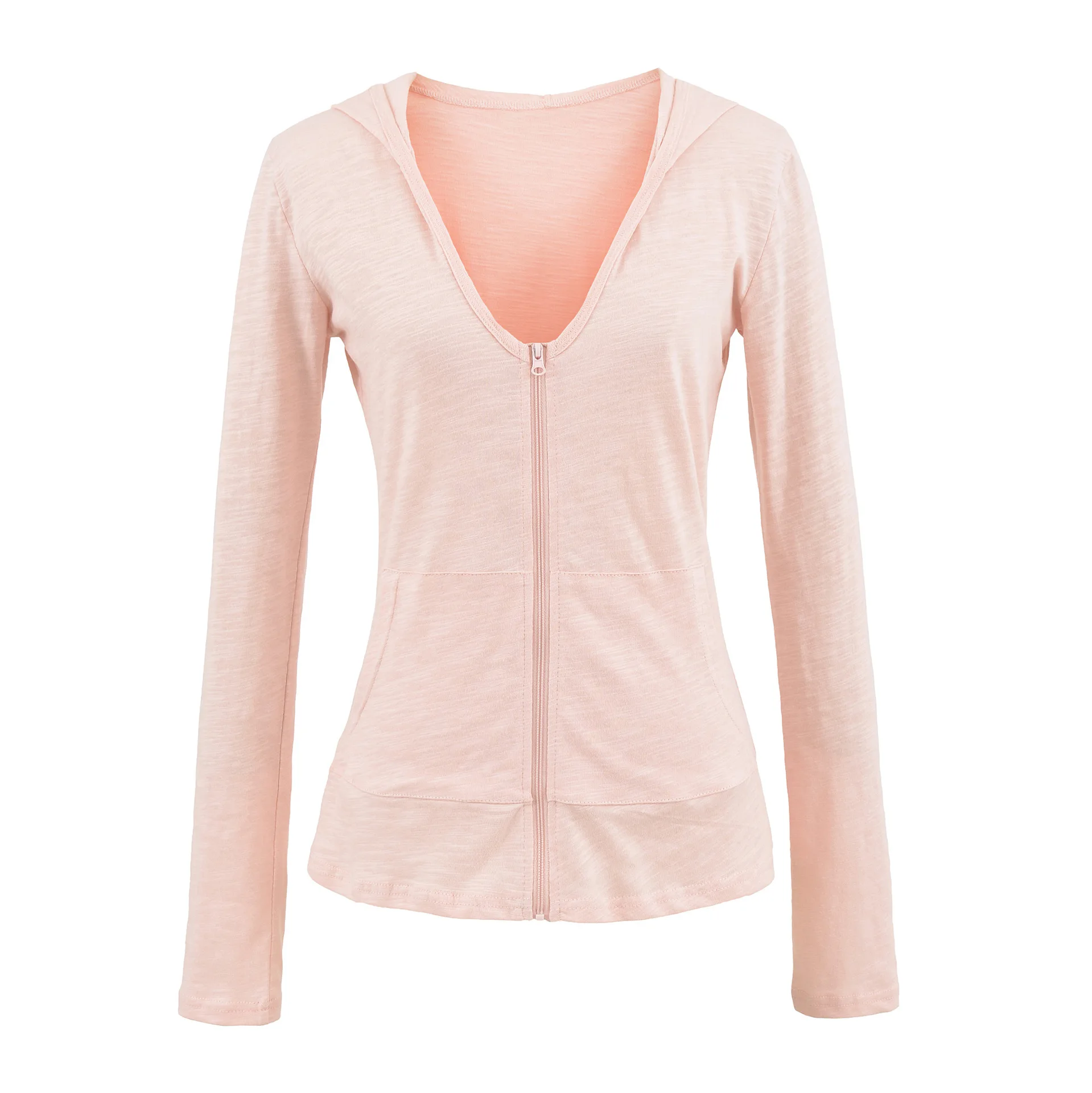 سترة نسائية من القطن المشاهير باللون الأحمر قابلة للتنفس للحماية من الشمس، سترة صيفية كورية بيضاء بغطاء للرأس #2