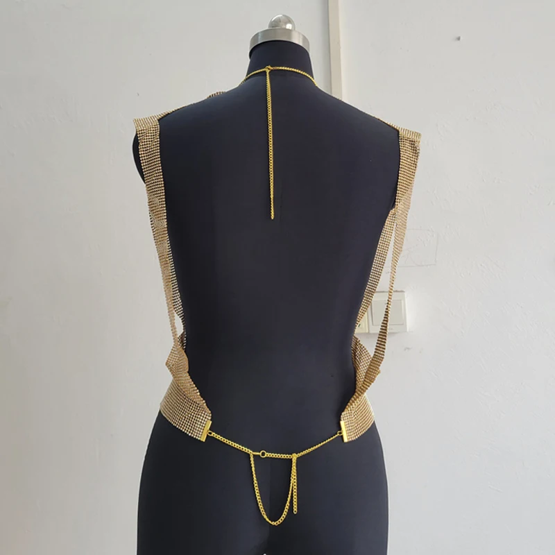 Street Style 2025, Sommer, glänzendes Strass-Crop-Top für Damen, Metall, ärmellos, modische Tank-Tops, Cruz сoji, Luxus-Frauenkleidung – Detail 10