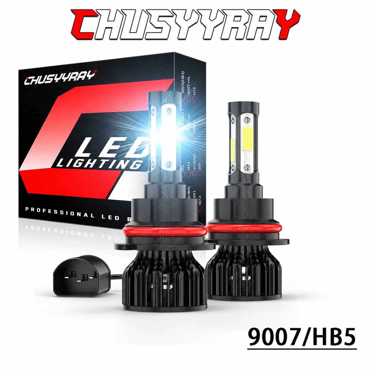For 1999-2004 Ford Mustang 6000K LED Headlight Bulbs High Low Beam Combo Kit White Super Bright  200W 20,000LM