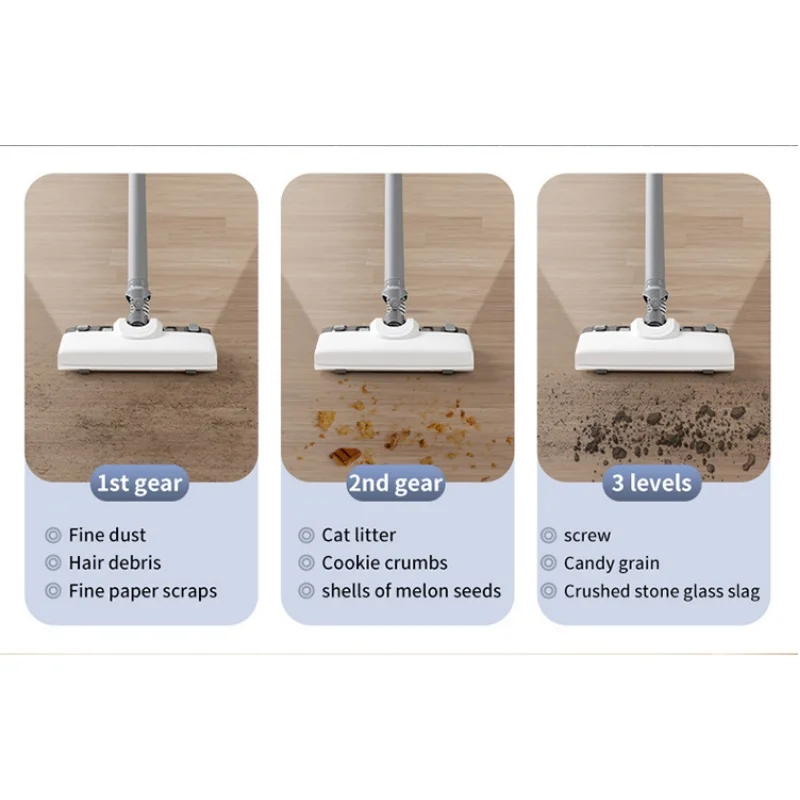 مكنسة كهربائية منزلية للكنس والتطهير، لاسلكية محمولة باليد، شفط كبير، قوة عالية لتنظيف السجاد