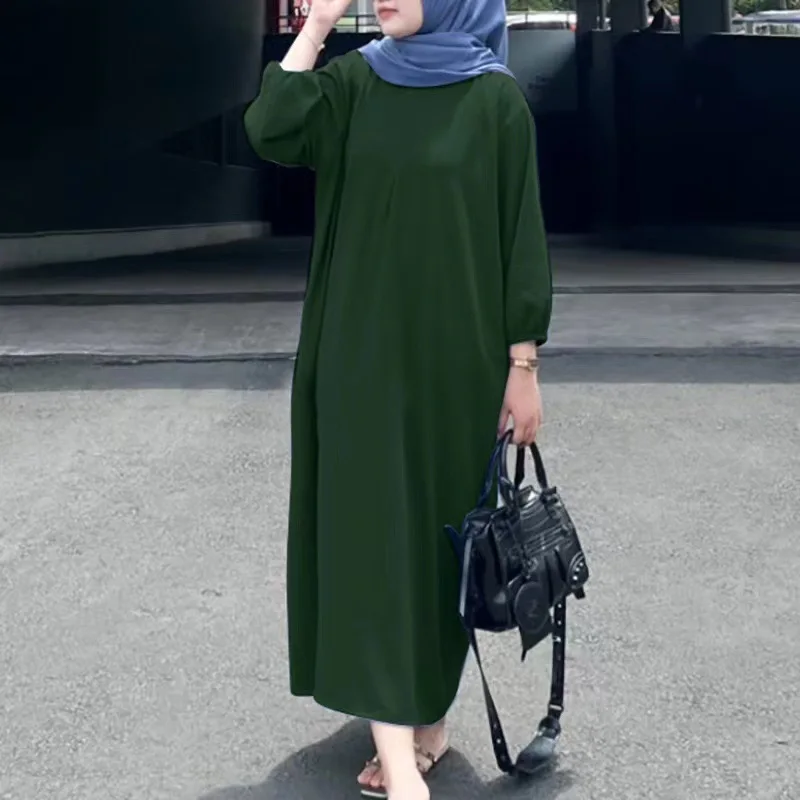 Modest Arab Long Robe Muslim Abaya Women Party Dresses Jalabiya Ramadan Morocco Dubai Abayas Kaftan Islam Eid Loose Vestidos