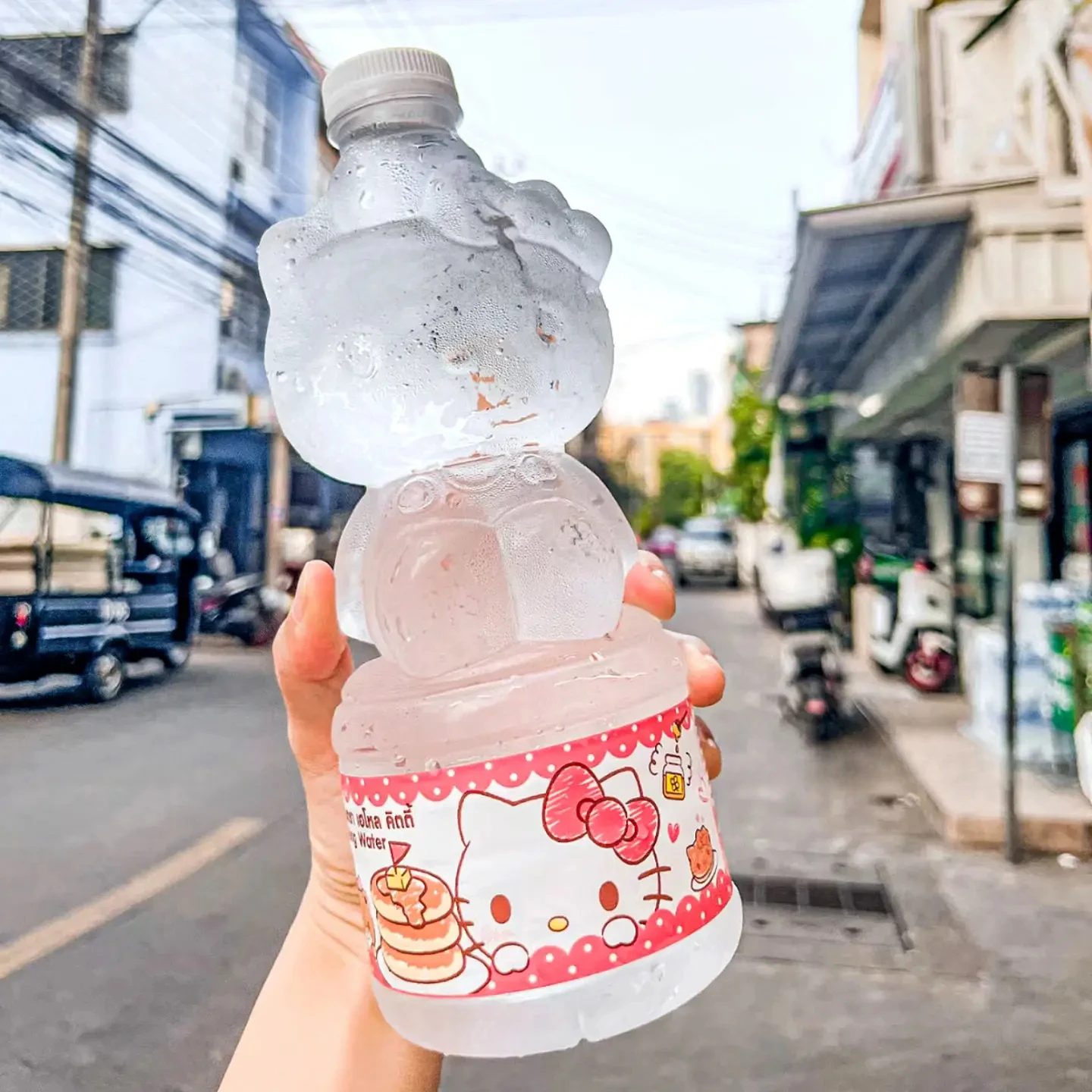 Miniso botella de agua de Hello Kitty, taza de bebida portátil de dibujos animados, gran capacidad, para niños y niñas