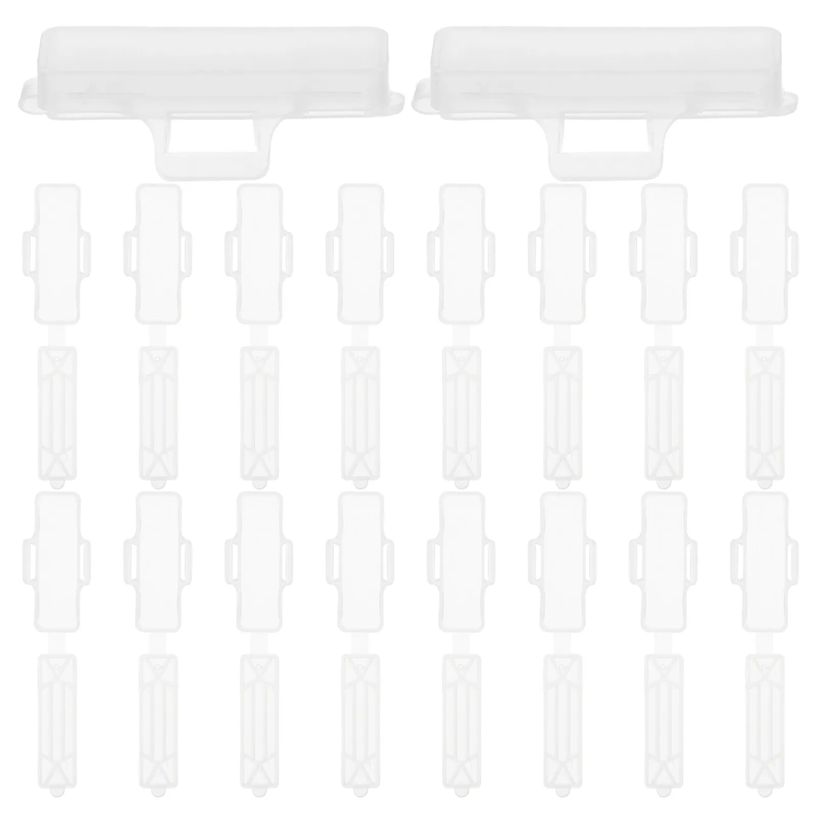 

1Set Transparent Waterproof Cable Label Box Cord Tags Holder Case Cable Management Electrical Wire Labels Plastic Zip Tie