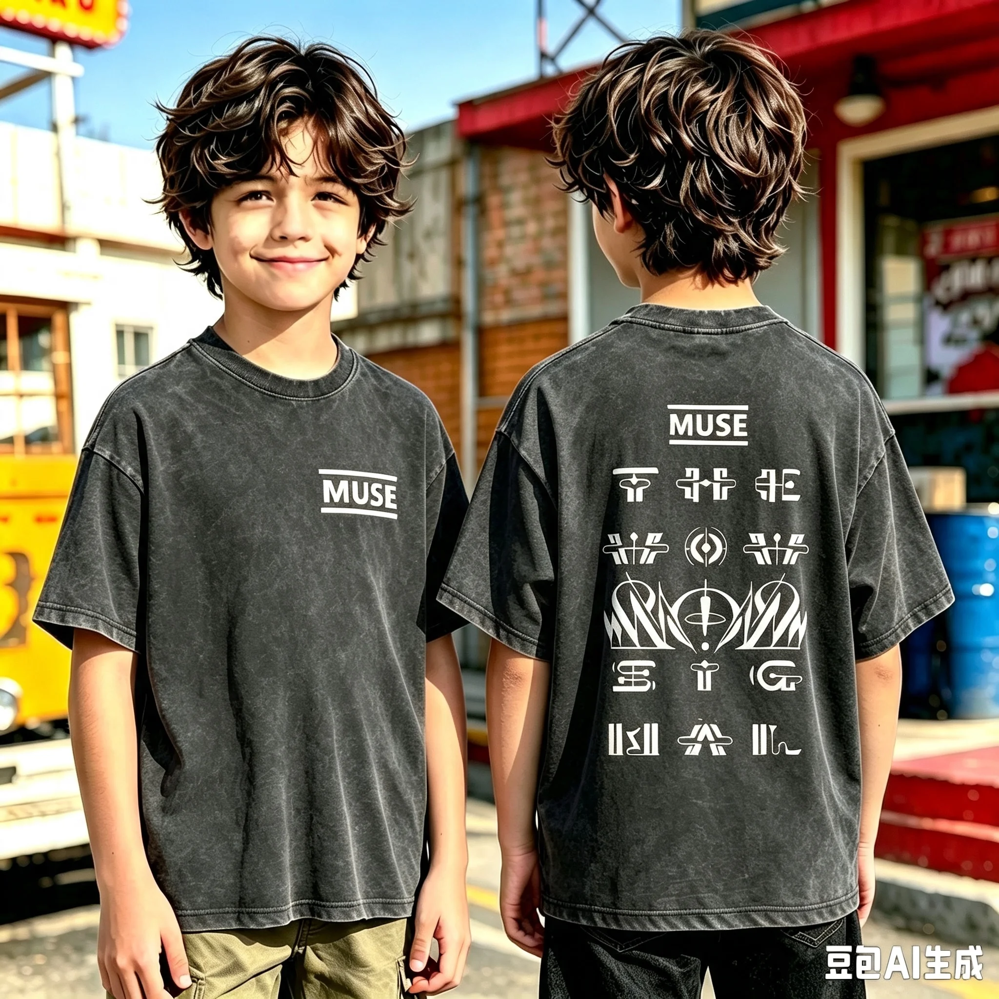1pc MUSE Band Vintage Washed T Shirts Muse The Wow! Signal Tour 2026 Washed Kid Men Women's High Quality Loose Casual