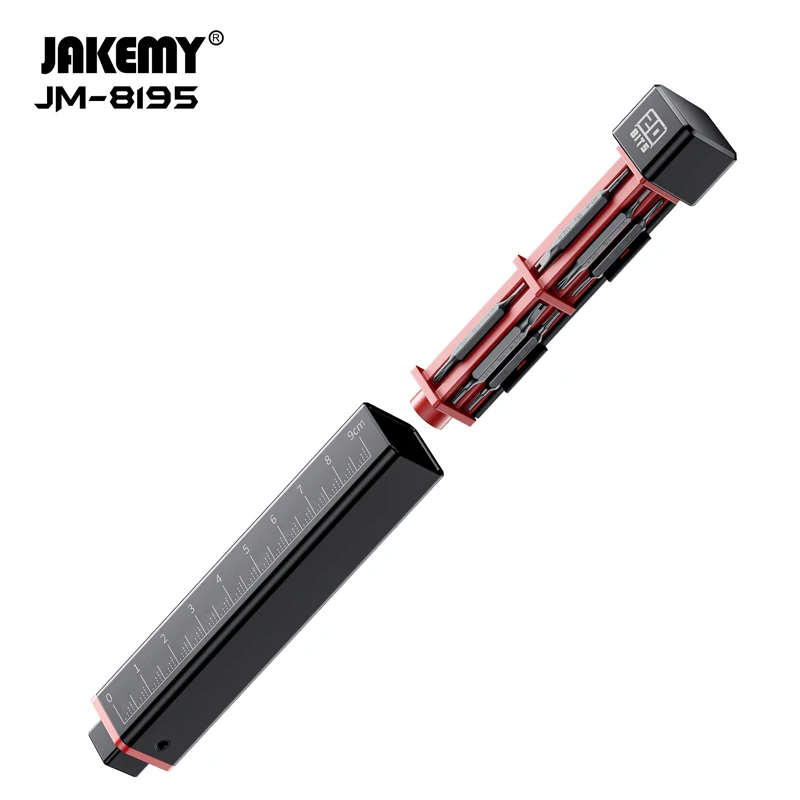 JAKEMY JM-8195 Precision Screwdriver Set Phillips Slotted Torx Magnetic S2 Steel Bits for Phone PC Glasses Repair Hand Tools