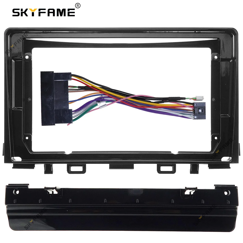 SKYFAME Car Frame Fascia Adapter Canbus Box Decoder Android Radio Dash Fitting Panel Kit For Kia Stonic RIO YB KX Cross