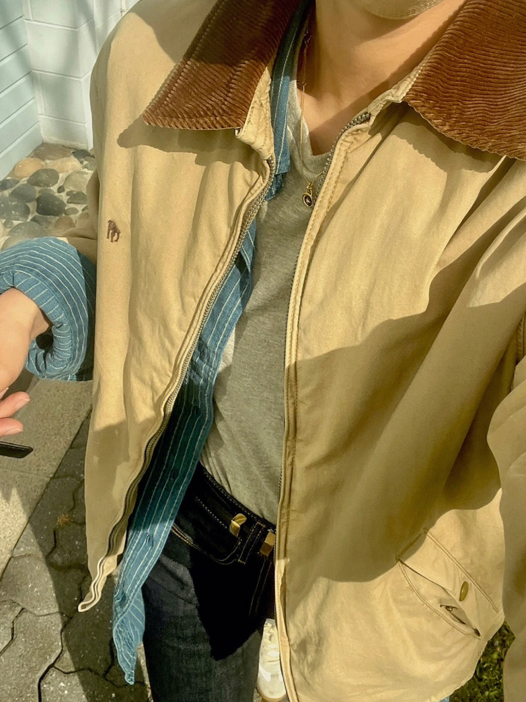 

Retro American Embroidered Corduroy Jaet Women Loose Casual Versatile Warm Cotton Outerwear Autumn Winter Faion Ladies