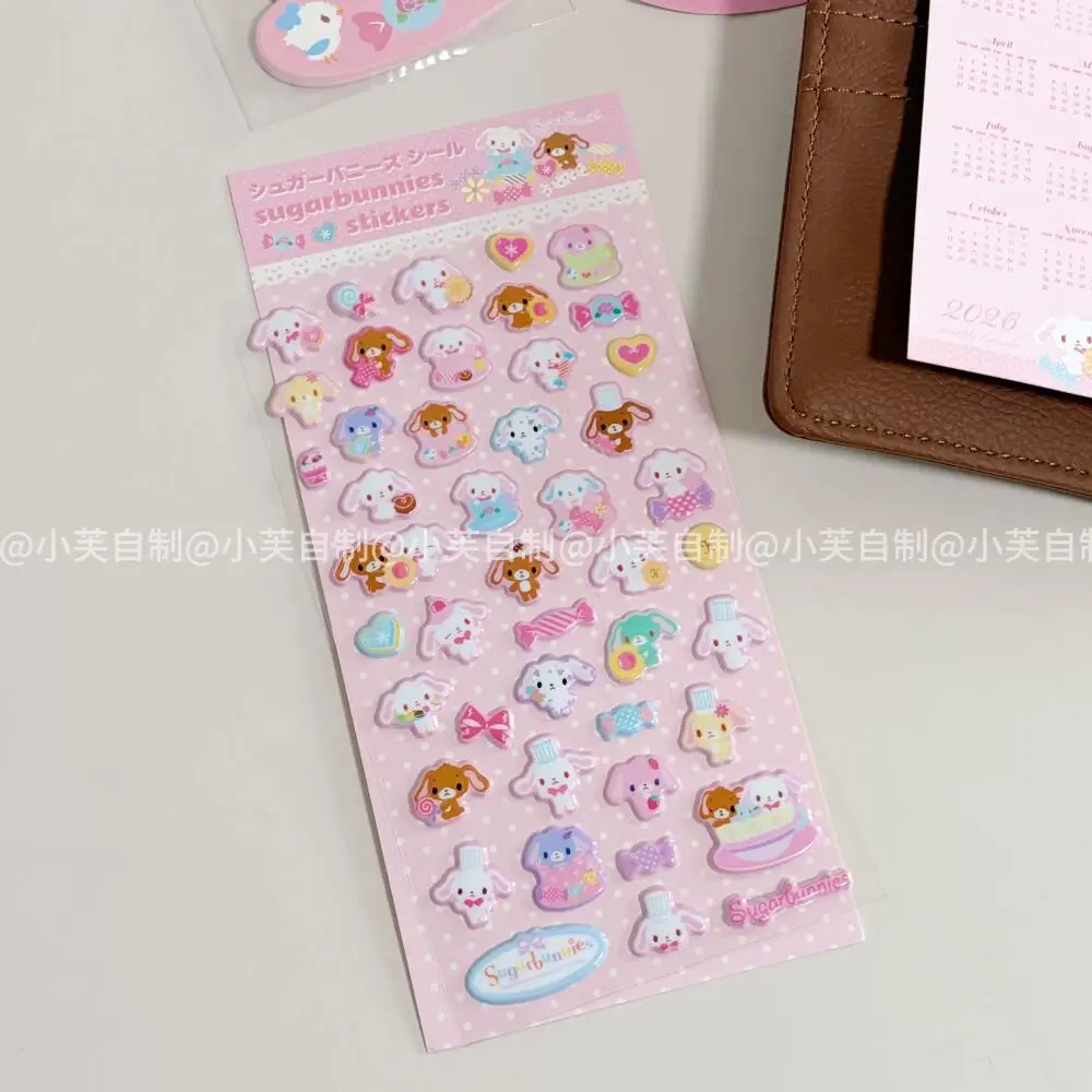 

Sanrio Sugarbunnies Collection Three-Dimensional Sticker Phone Case Decoration Diy Notebook Water Cup Camera Girl's Holiday Gift