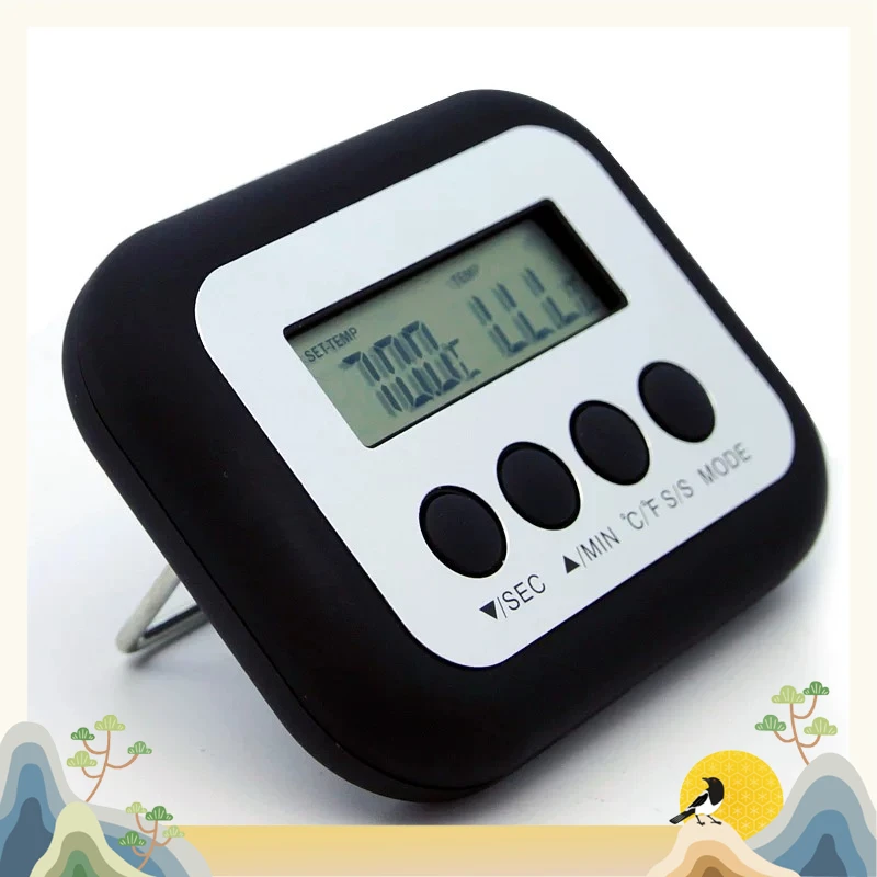 Thermometer Stainless Steel Food Grade Probe Household Thermometer Can Be Fixed At Regular Intervals