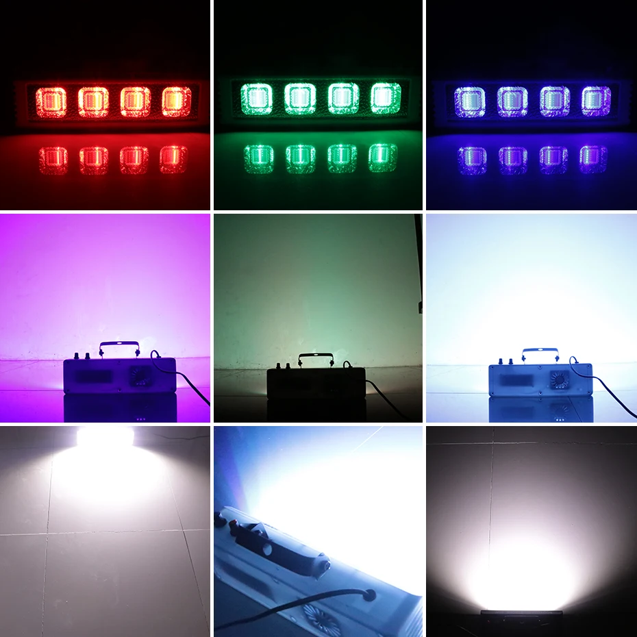 ALIEN RGB biały DJ Disco światła stroboskopowe 40W 60W 80W 100W pilot dźwięk Flash wesele wakacje efekt oświetlenia scenicznego