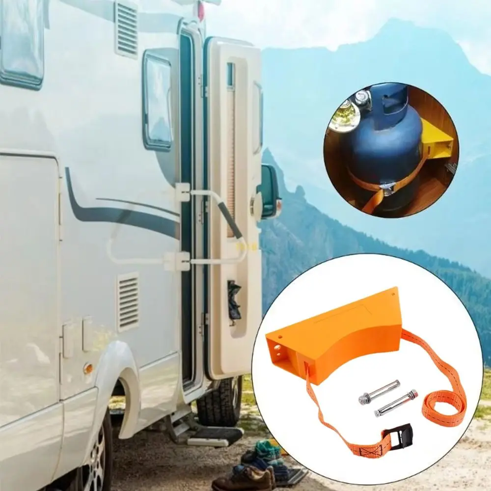 

Durable ABS Propane Tank Holder Stable Heavy Duty Gas Cylinder Bracket Wall-Mounted Secure Mounting