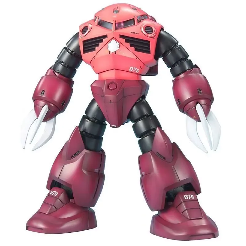 Original Bandai Gundam Anime Figure MG 1/100 Char Aznable MSM-07S Z'Gok Commander Type Anime Action Figures Assembly Model TOYS