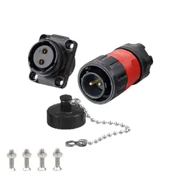 CNLINKO M20 2/3/4/7/9 Pin Industrial Connector PBT Panel Mount 12V 5A-20A Waterproof IP68 for Industrial Marine & Outdoor Use