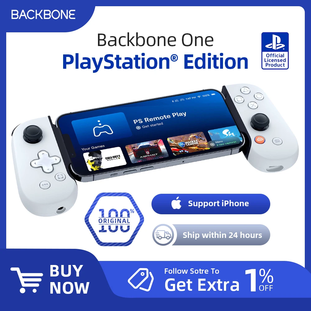 Xbox Sony PlayStation Backbone One Mobile Gaming Controller for iPhone