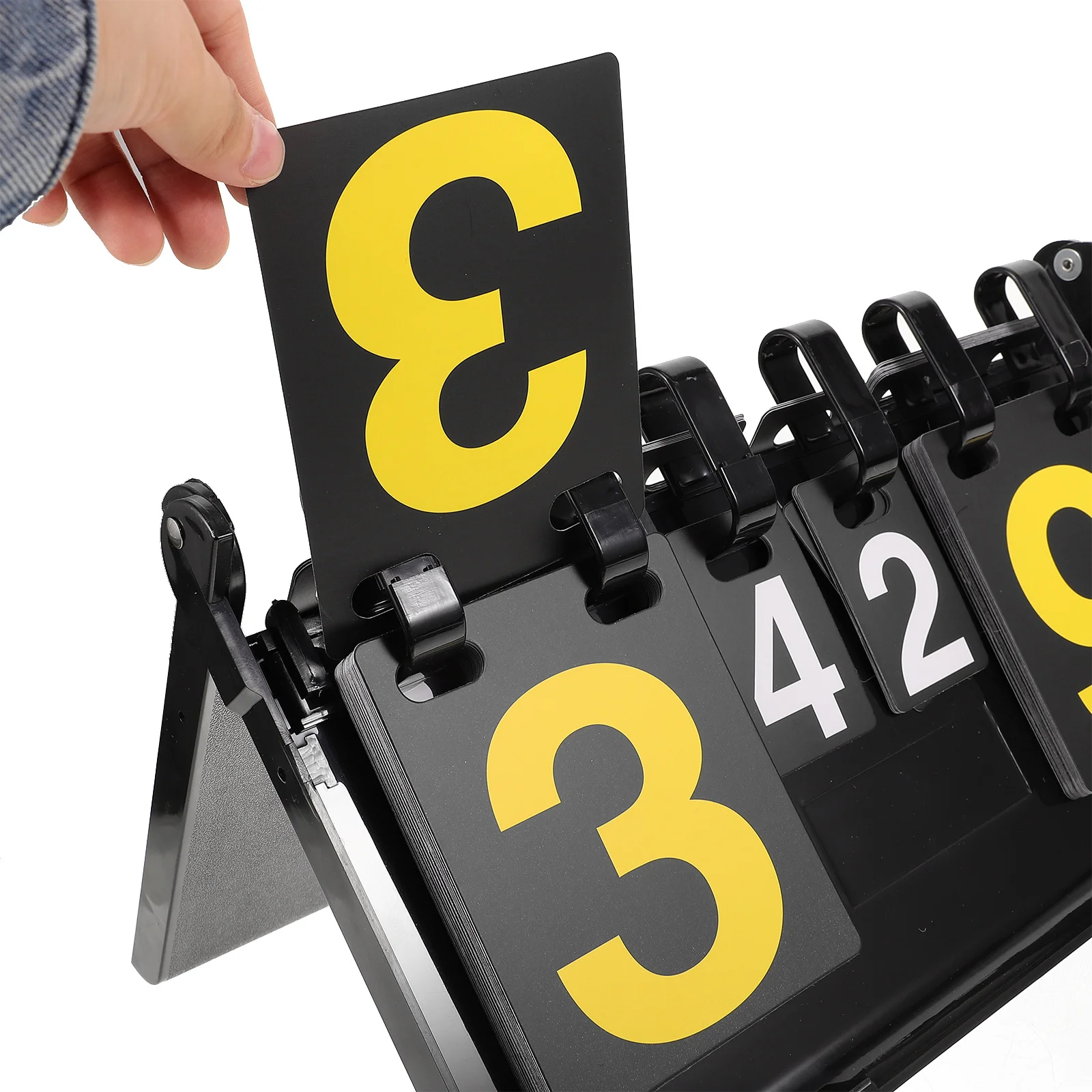 

Portable Flip Scoreboard Durable PVC Basketball Scoreboard for Sports Game Tennis Volleyball Scorekeeping Basketball Scorebook