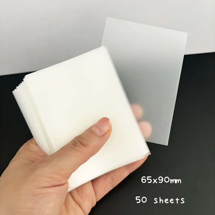 10 Stück matte Hüllen, 50 Stück 58 x 89 mm, 65 x 90 mm Postkartenbeutel, superschlanker Filmhalter – Detail 6