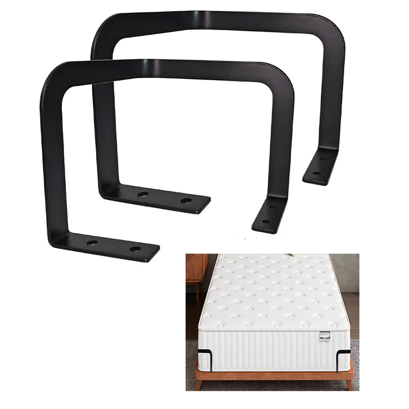 2PcsThe Corner of the Bed Mattress Fixing Pole Bracket、Mattress Non-Slip Stop Kit、Metal Mattress Stabilizer