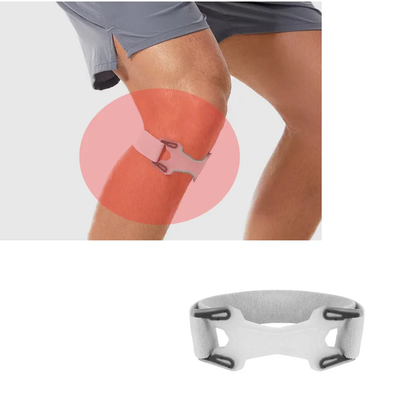 1PC Patella Kneecap Band Adjustable Silicone Knee Tendon Strap Pressurized Protector Knee Pad Shock Absorption Basketball Sports