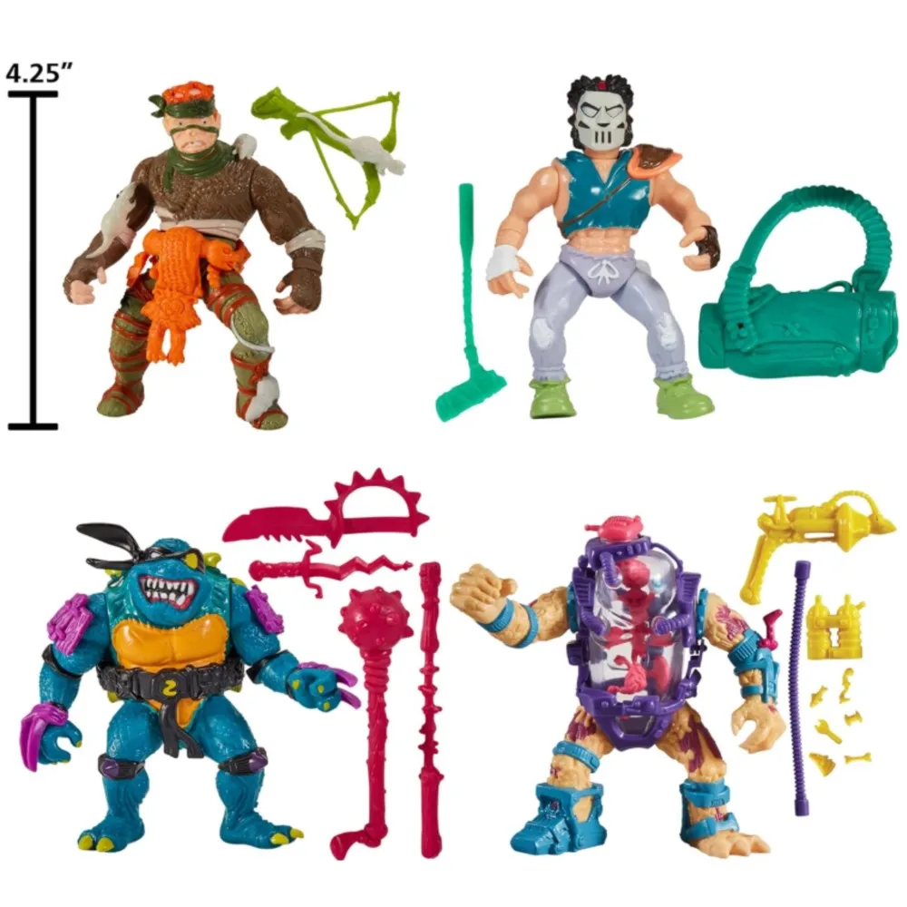 

Playmates Черепашки-ниндзя-подростков Классический Mutant Slash Кейси Джейн Крыса Король Мутьген Человек фигурка Playmates Toys