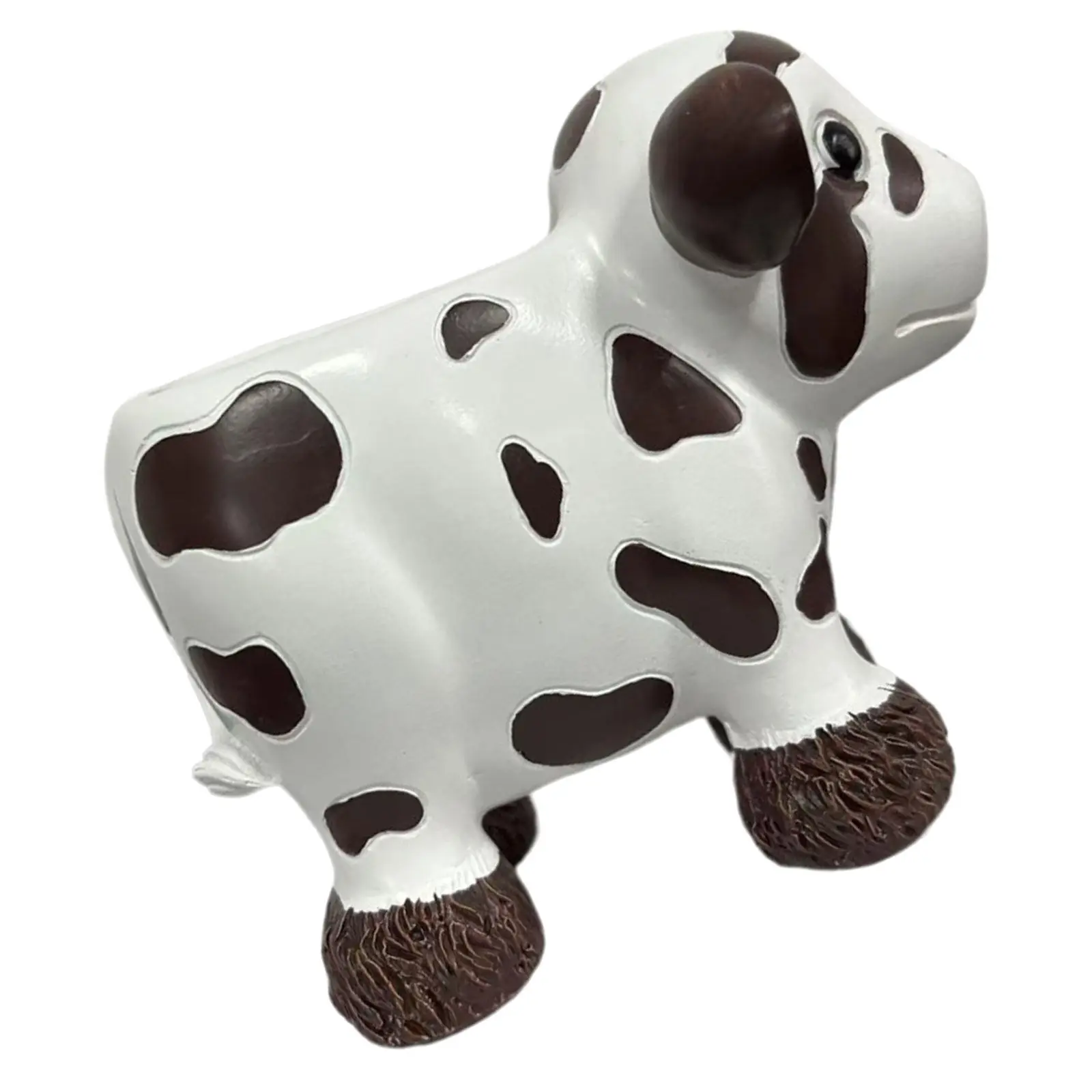 Resin Cartoon Cow Shaped Kitchen Utensil Holder Crock for Cooking Flatware Silverware Organizer Countertop Storage