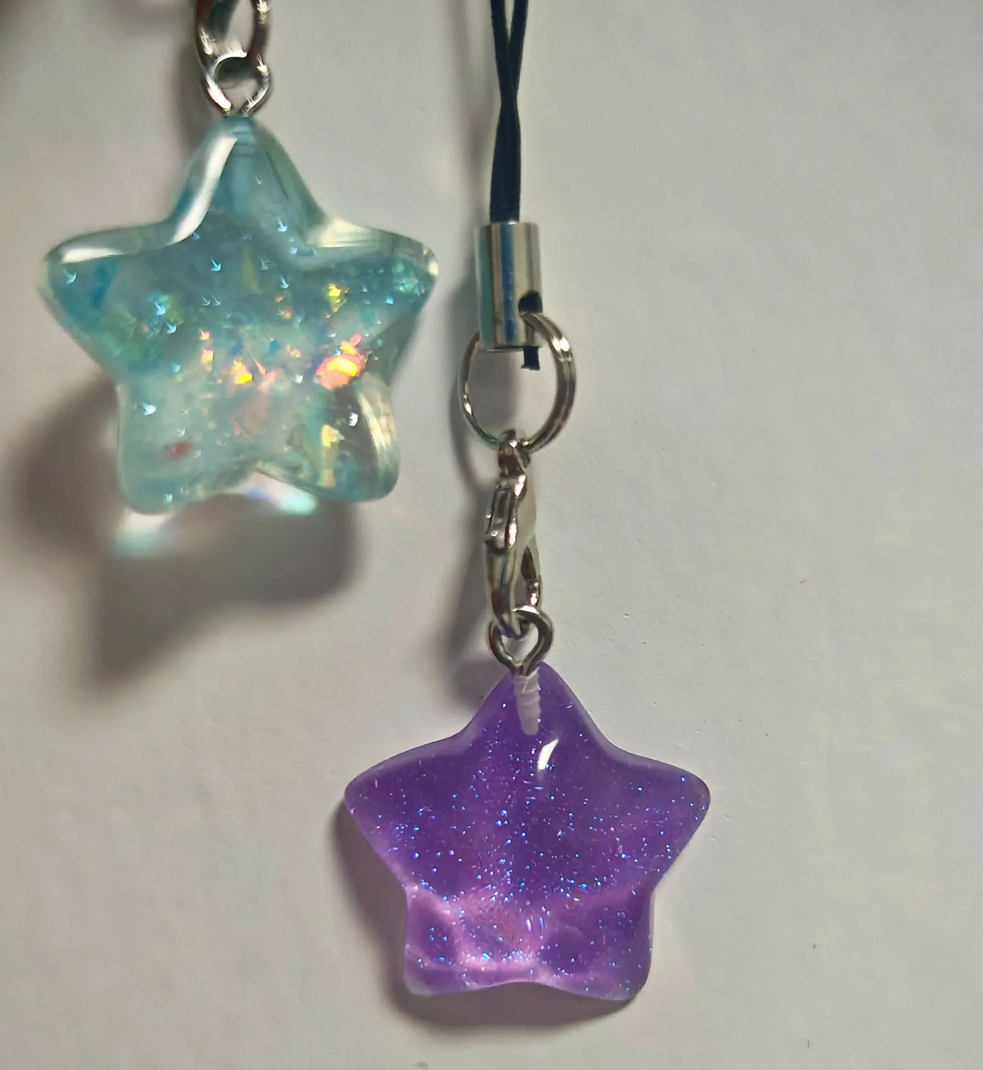 

Y2K новый фиолетовый, синий сверкающий блестящий ремешок для телефона в форме звезды для сумки для мобильного телефона, брелок для камеры CCD, корейский крутой подарок