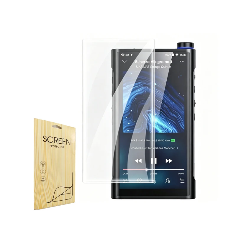 Clear LCD Screen Protector Shield Film for FiiO M15S Hi-Res MP3 Music Player, High-definition Scratch Resistant Film