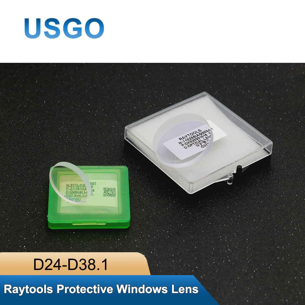 USGO Original Raytools Protective Windows Optical Lens for Fiber Laser Cutting Machine Head CNC Consumables Parts