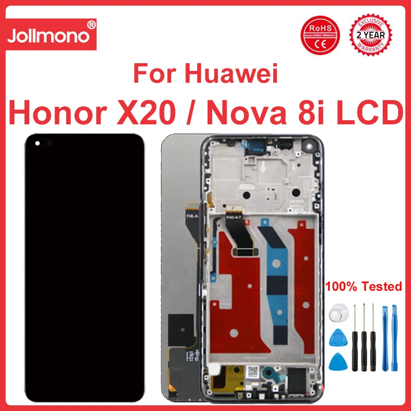 

6.67'' For Honor X20 LCD Touch Screen Digitizer Assembly Replacement For Huawei Nova 8i LCD Display Screen