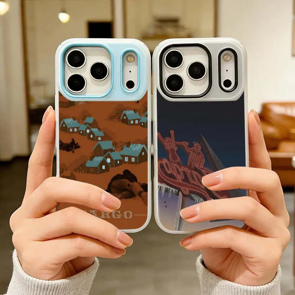 

Drama F-Fargo Phone Case Colorful 2‑in‑1 Jelly Matte Clear Full Protection Case For iPhone 11‑17 Series