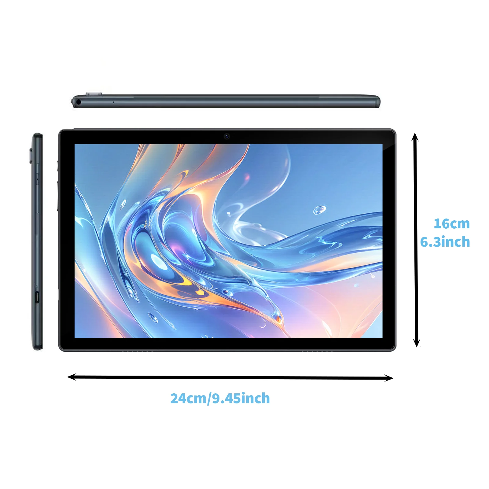 Relndoo 10.1 Inch Tablet Android 14, 8GB(4+4 Expanded) RAM 64GB ROM, 5G WIFI,1280*800 IPS Screen, Dual Camera, BT 5.0, Type C