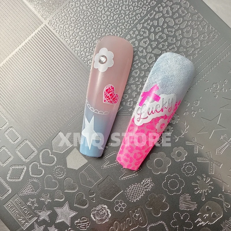 NAIL ART STAMPLING PLATES LEOPARD PRINT TEMPLATES FLOWERS IMAGEPLATE