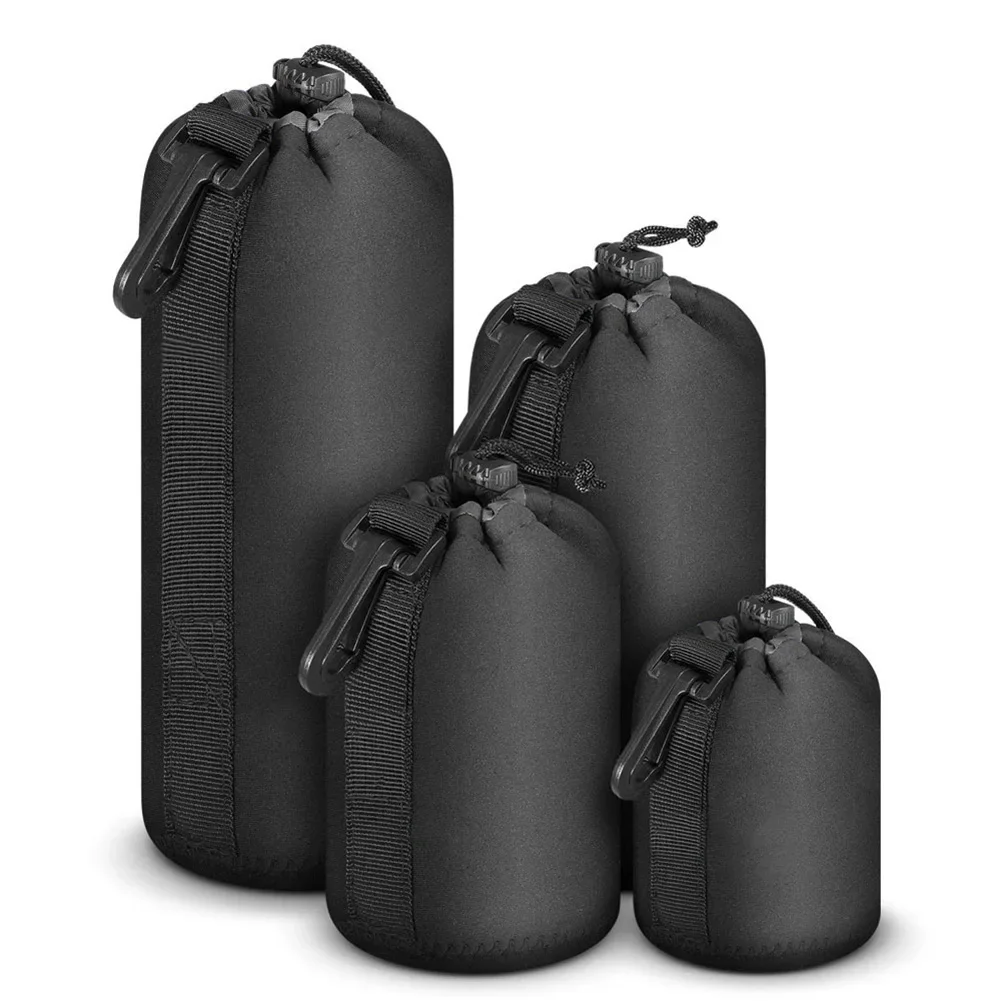 Camera Lens Pouch Bag Neoprene Waterproof Soft Video Camera Lens Pouch Bag Case For Canon Sony for Most Digital SLR Camera