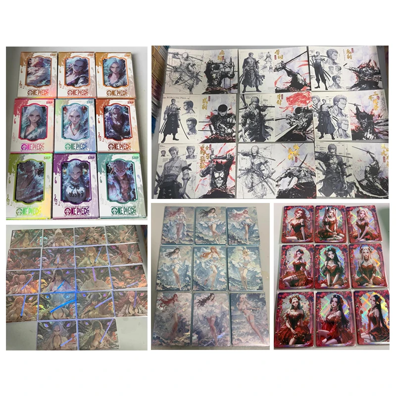 Japanese Anime ONE PIECE Roronoa Zoro Nefertari D. Vivi Monkey D. Luffy Sanji Boa Hancock Nico Robin Nami Collectible Cards