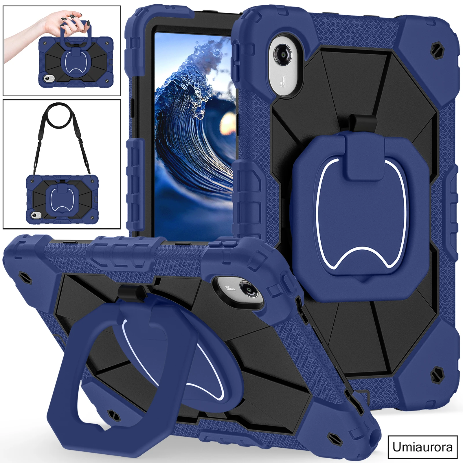 

Для Lenovo Idea Tab 11 дюймов TB336FU TB336ZU Xiaoxin Pad 11 дюймов 2025 сверхпрочный прочный чехол для планшета противоударная подставка с кольцом Funda