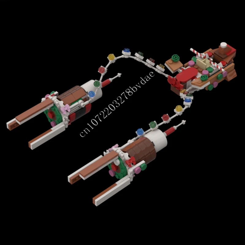 

282PCS Anakin's prodrace gingerbread Space War Military MOC SpaceShip Battle Puzzles Christmas Birthday Toy Gift for Kids Ages