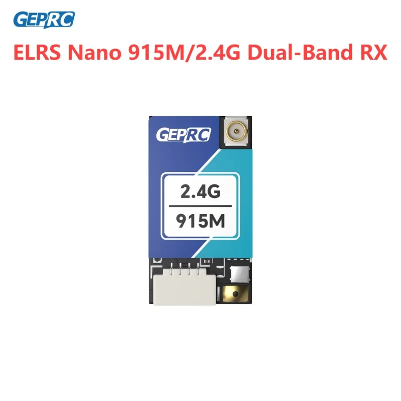 BaMasGEPRC ELRS Nano 915M/2.4G Dual-Band Receiver Built-in WiFi ESP32-C3 LR1121 Chip DIY FPV Quadcopter Longrange Drone Parts