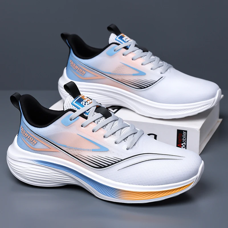 

Trendy Men Mesh Running Shoes Breathable Lightweight Sports Sneakers Fashion Casual Athletic Footwear