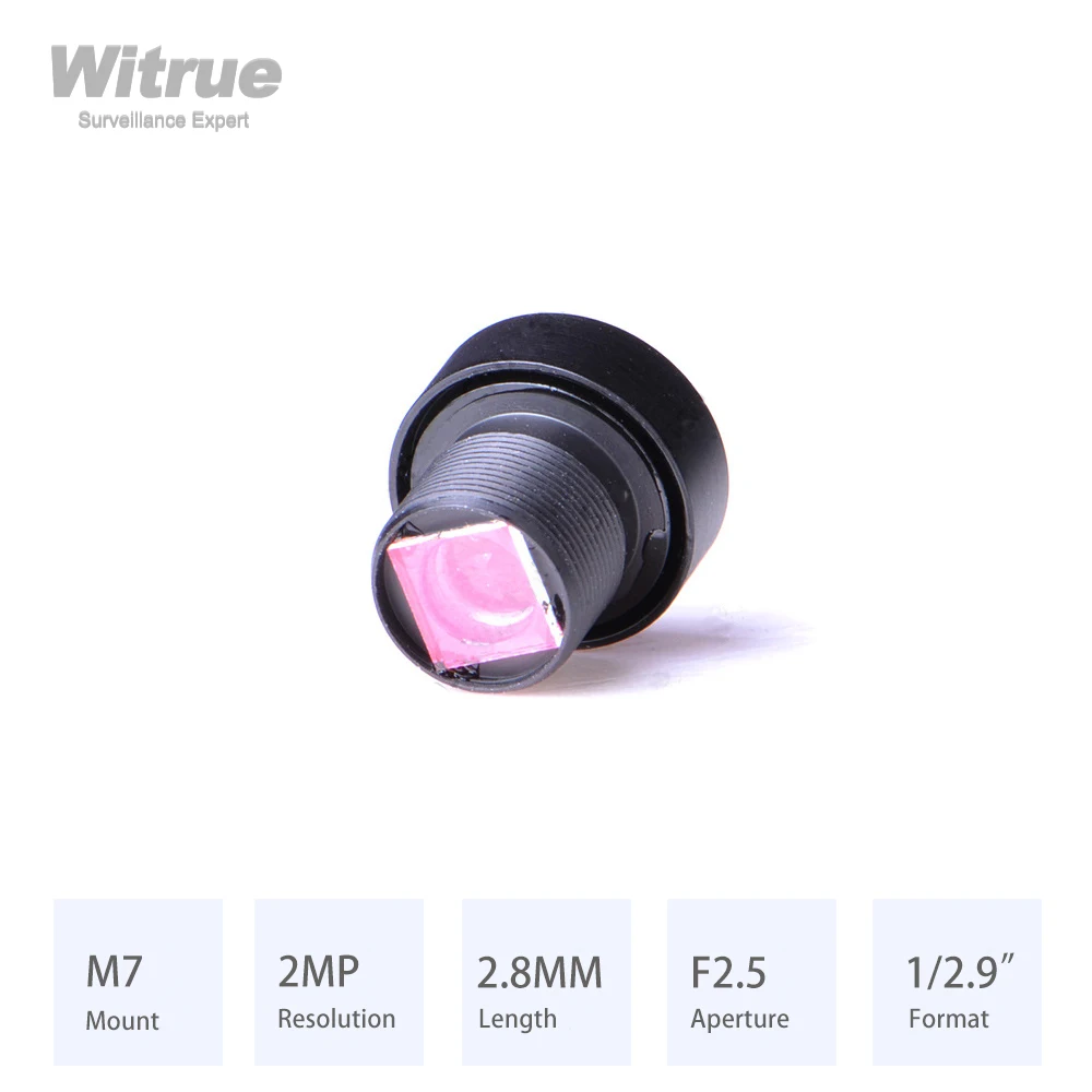 Witrue-m7 * p0.35 cctvレンズ,2.8 HD,1080p,絞り値f2.5,1/2.9 ",650nm付き,ミニ監視用セキュリティカメラ