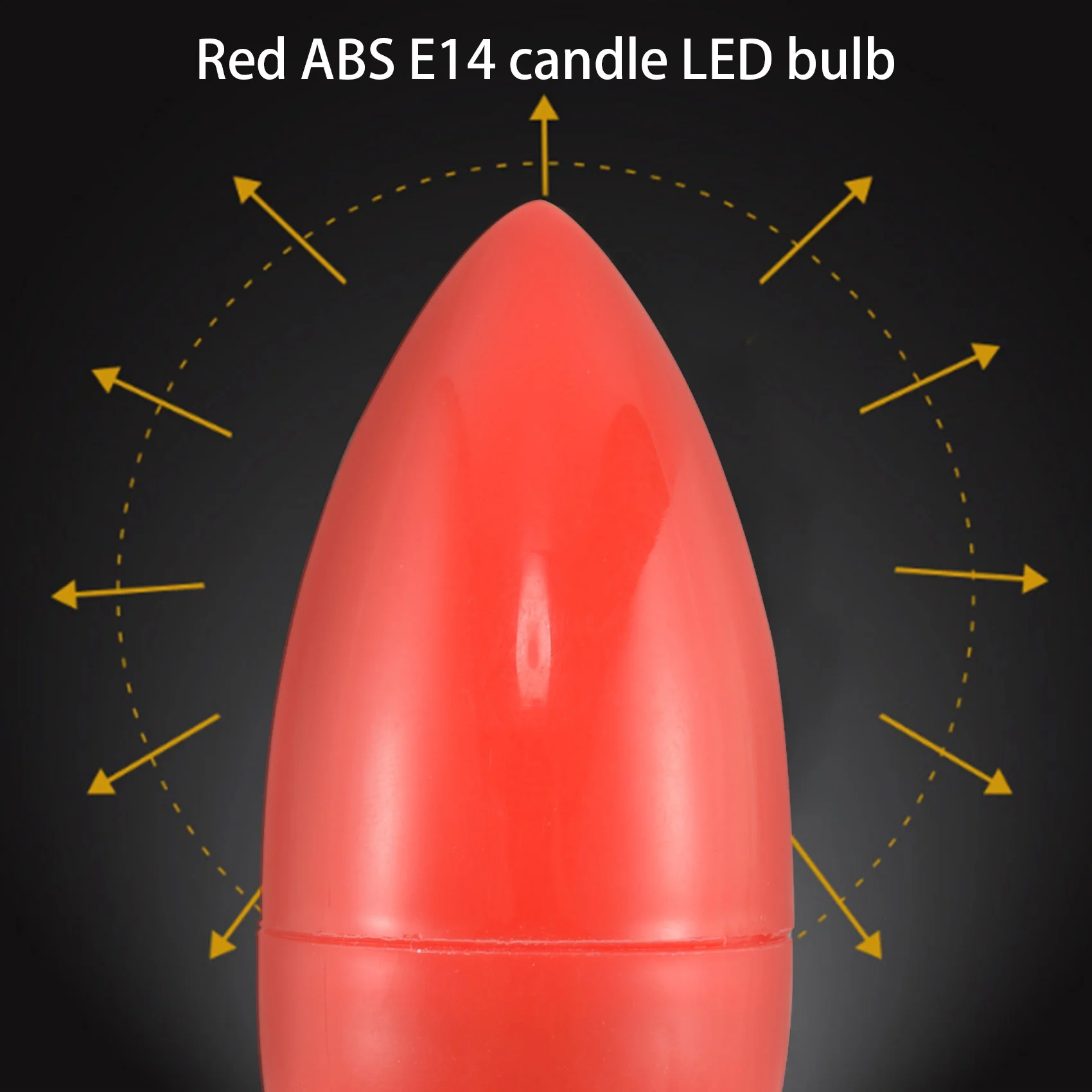 [HOT!A34R】 LED Candle Light Candle Light Bulbs Red Fortune Lamp God Lights Energy Saving Candle Lights
