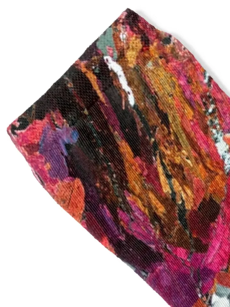 Piemontite from St Marcel, Italy rock thin section - geology gift Socks sheer Lots summer Socks Men's Women's