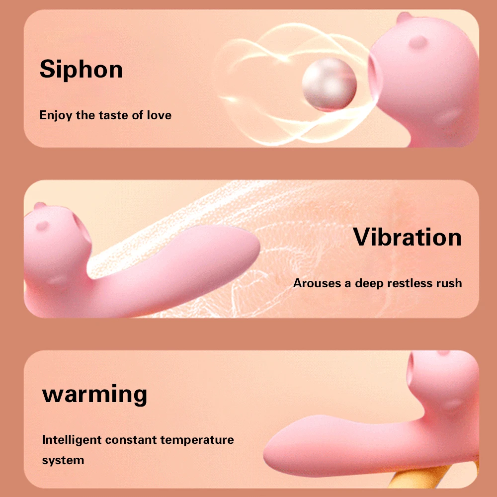 Vibrator Sucking Dildo Oral Sex Suction Clitoris Stimulation Vagina G Spot Vibrating Female Masturbation Sex Toys For Women 6