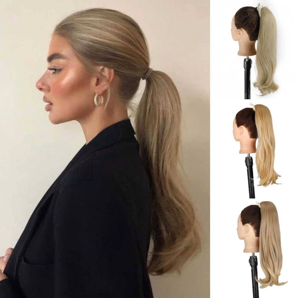 AZQUEEN synthetic ponytail clip in horsetail hair extension heat-resistant high temperature fiber filament suitable for women