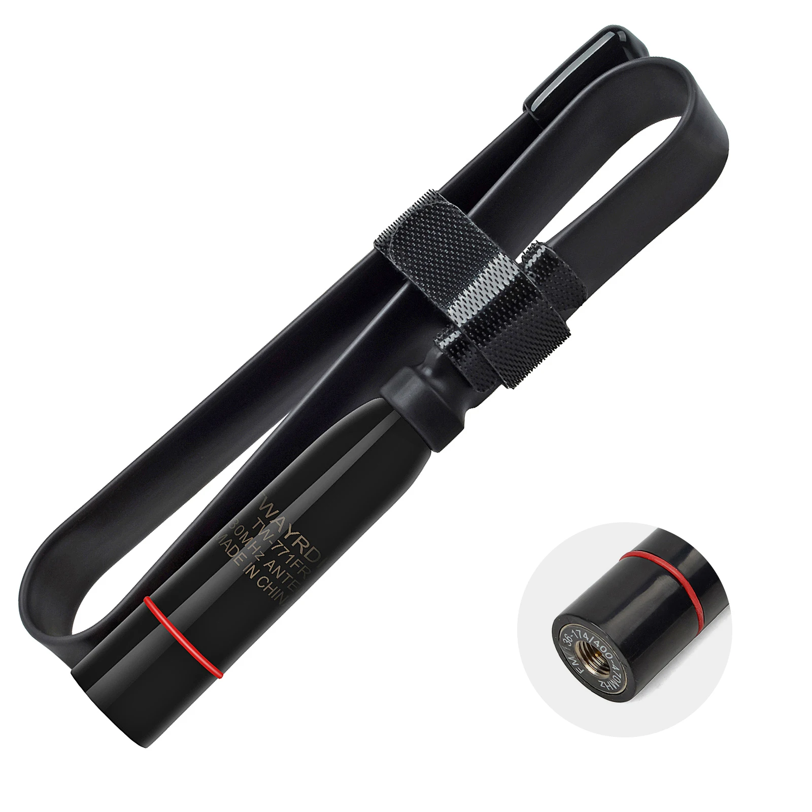 Dual Band VHF UHF 15in Foldable CS Tactical SMA MALE Walkie Talkie Antenna for TYT MD-UV380 MD-UV390 YAESU VX-6R Retevis RT82